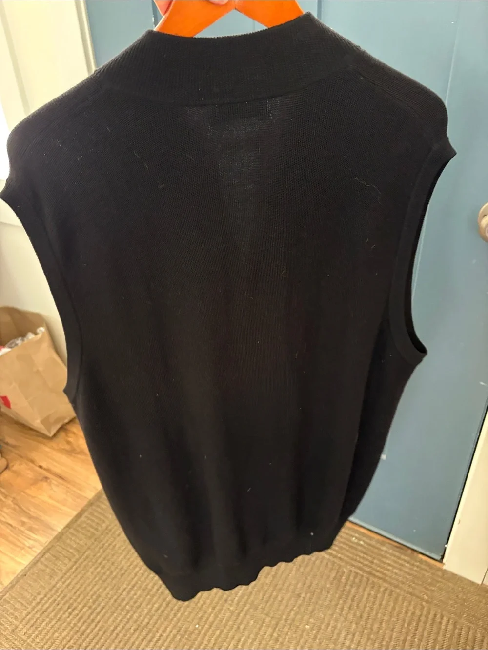 Peter Millar extra fine Italian  Merino Wool Full Zip Knit Vest